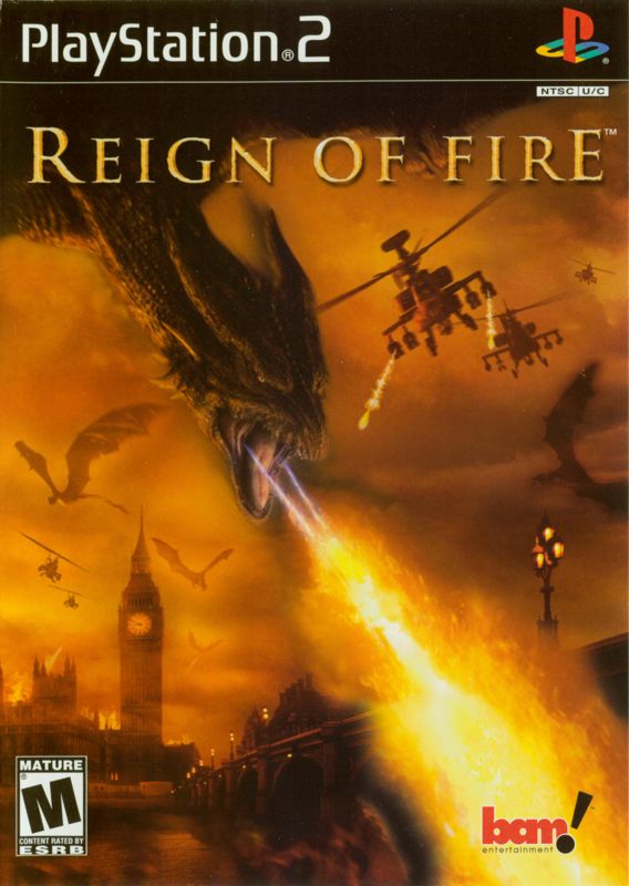 Reign of Fire box art for Playstation 2